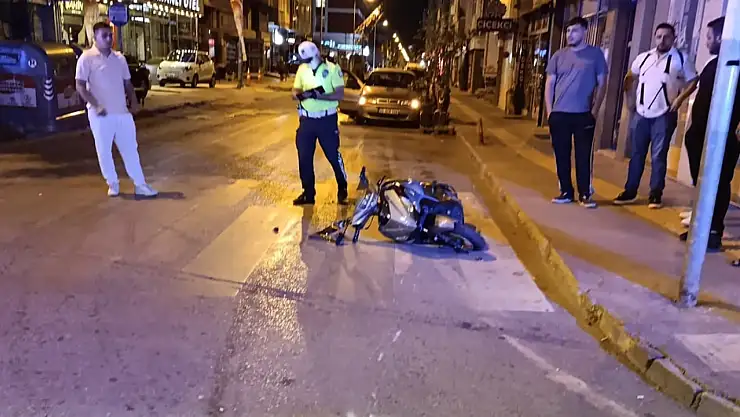 Samsun'da motosiklet kazası: 1 ağır yaralı
