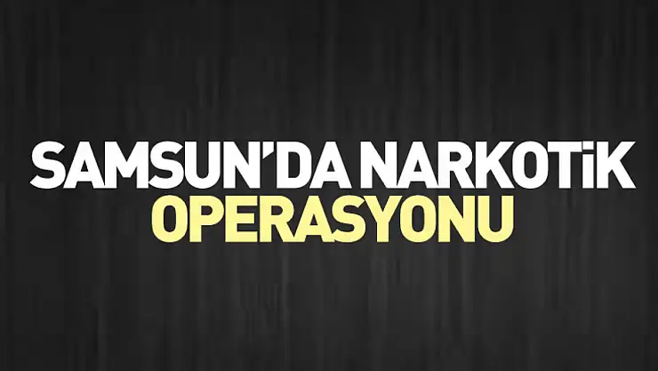Samsun'da Narkotik Operasyonu