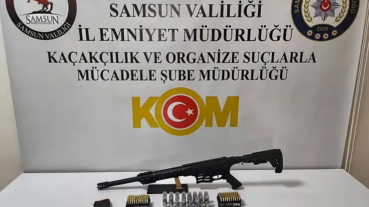 Samsun'da ruhsatsız silah operasyonu