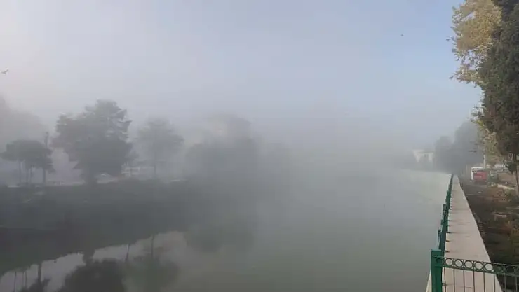 Samsun'da sabah saatlerinde yoğun sis etkili oldu
