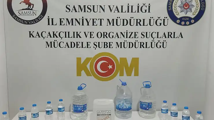 Samsun'da Sahte İçki Operasyonu