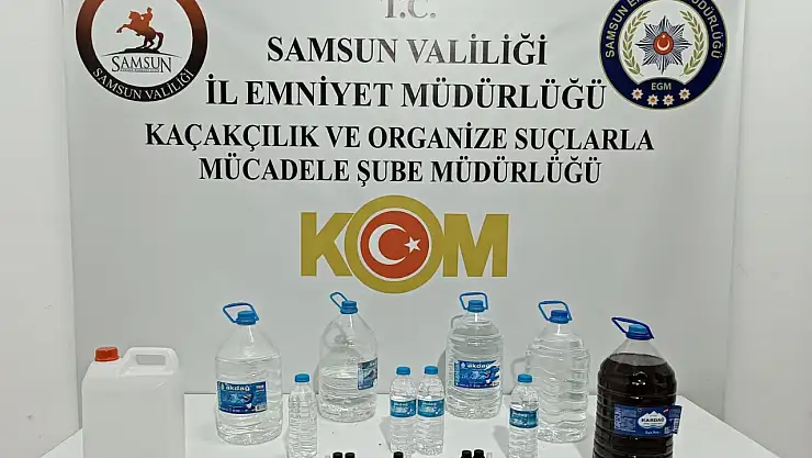 Samsun'da Sahte İçki Operasyonu