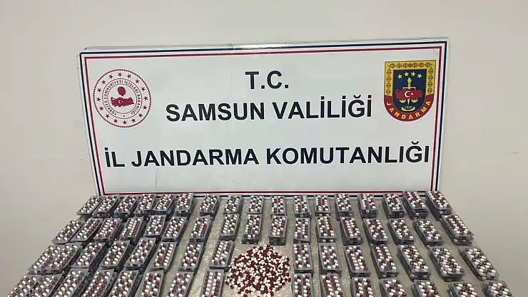 Samsun'da sentetik ecza hapları ele geçirildi
