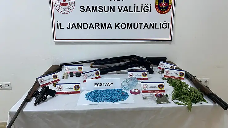 Samsun'da Şok Baskın: Uyuşturucu ve Silahlar Ortaya Çıktı!