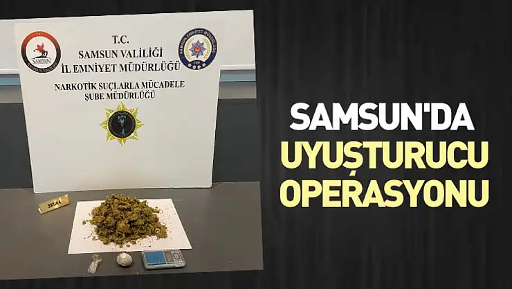 Samsun'da Uyuşturucu Operasyonu