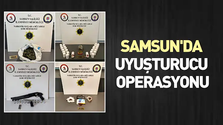 Samsun'da uyuşturucu operasyonu