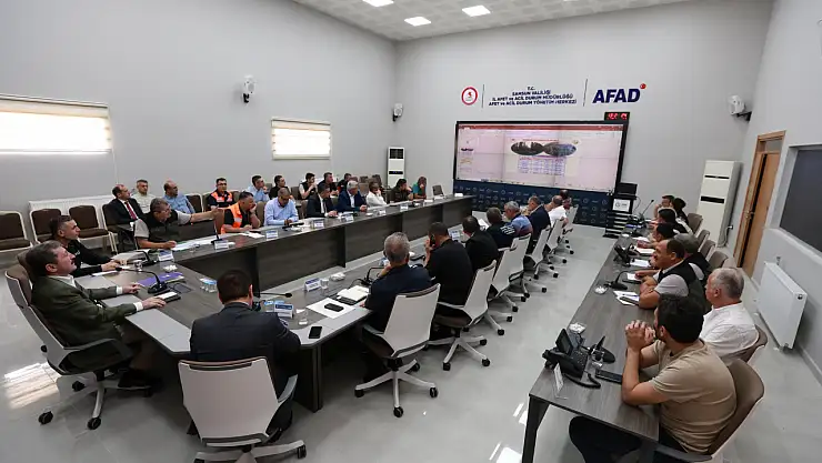 Samsun'da yangınla mücadele koordinasyonu toplandı