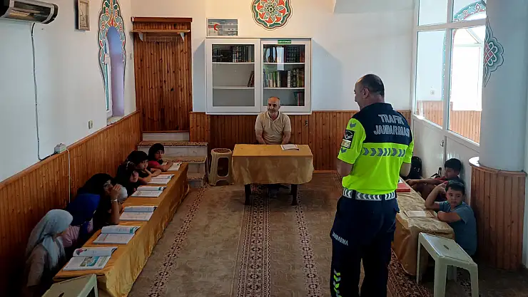 Samsun'da yaz Kur'an kursu öğrencilerine trafik eğitimi