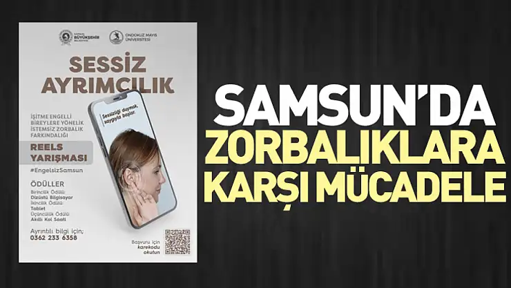 Samsun'da zorbalıklara karşı mücadele