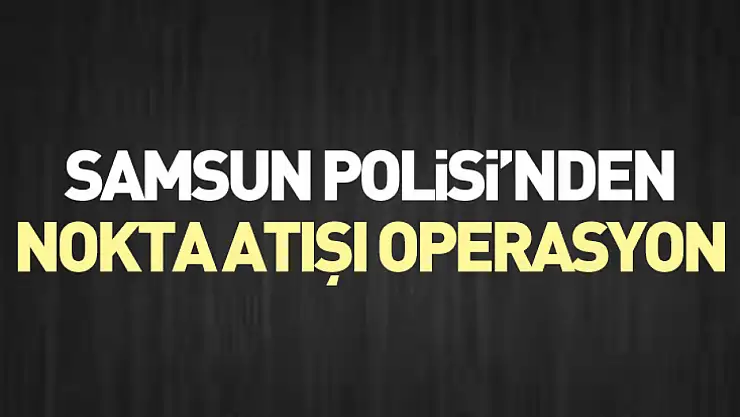 Samsun Polisi'nden Nokta Atışı Operasyon