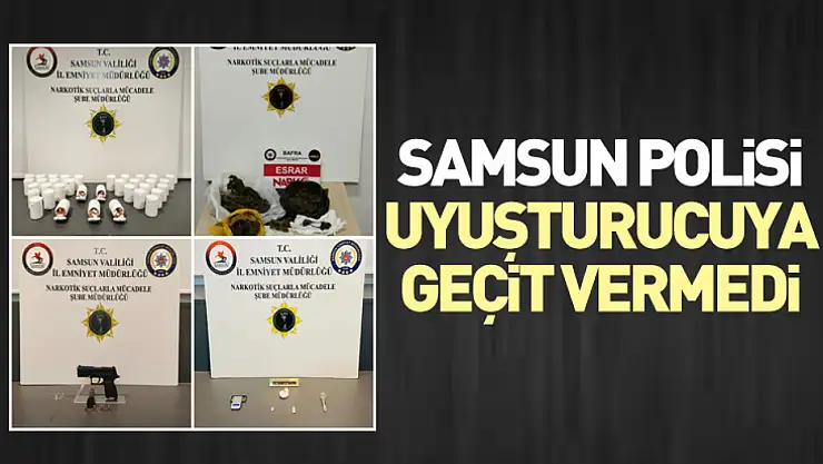 Samsun Polisi Uyuşturucuya Geçit Vermedi