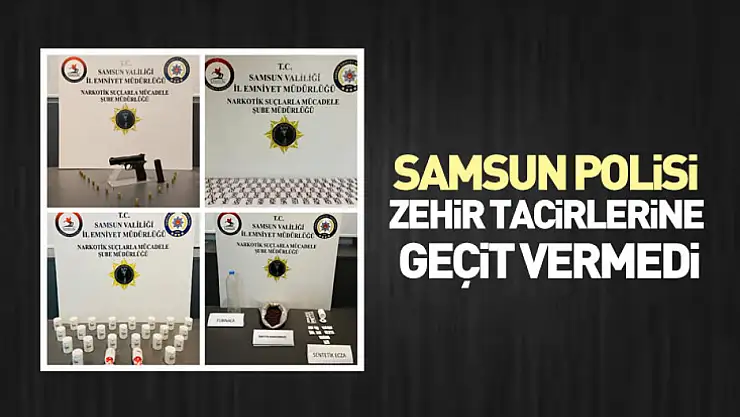 Samsun Polisi Zehir Tacirlerine Geçit Vermedi