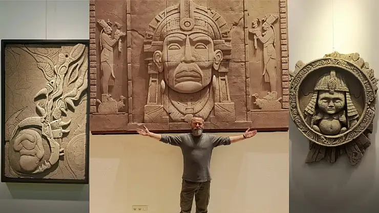 Samsunlu Sanatçı Gazbetonu sanat eserine dönüştürdü