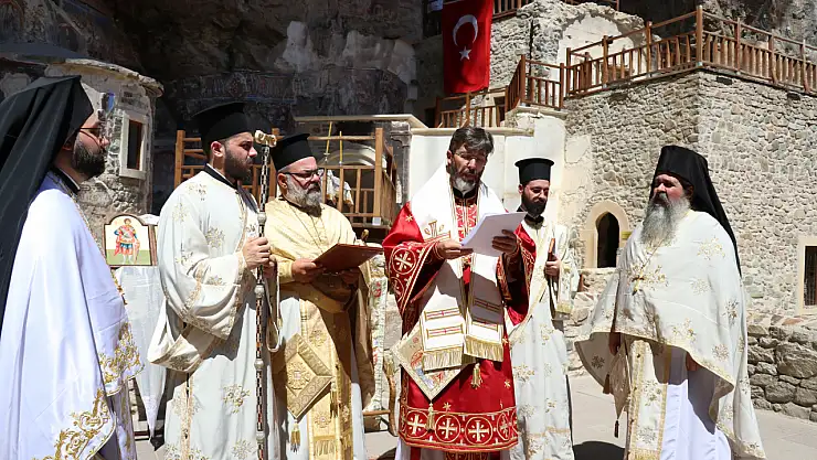 Sümela Manastırı'nda ayin yapıldı