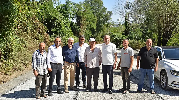 Tekkeköy'de Kerpiçli–Büyüklü bağlantı yolu yenilendi