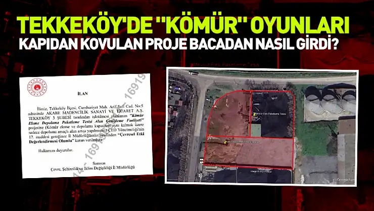 Tekkeköy'de 'kömür' oyunları