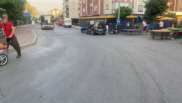 tekkeköy'de pazarcı  işgaline son verildi