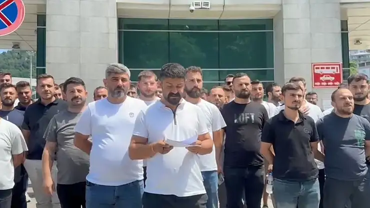 Tır sürücüleri Gürcistan'a tepki gösterdi