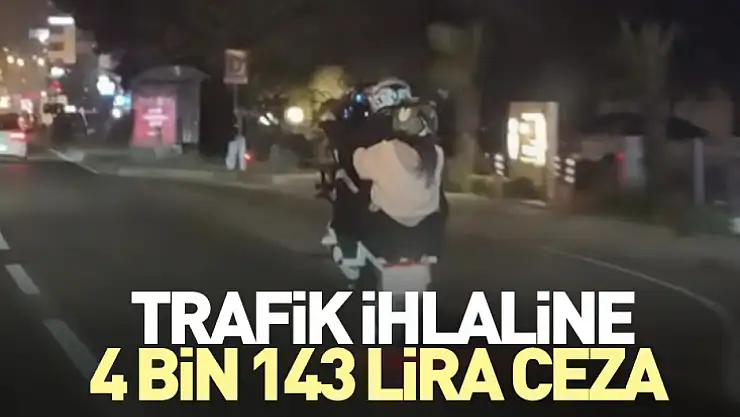Trafik ihlaline 4 bin 143 lira ceza