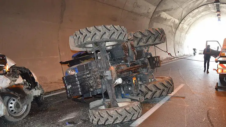 Tünelde kaza: 2 yaralı