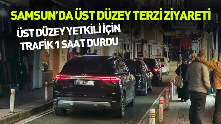 Üst düzey yetkilinin terzi ziyareti trafiği 1 saat durdurdu!
