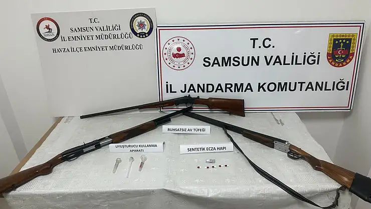 Uyuşturucu ve silah kaçakçılığı operasyonu