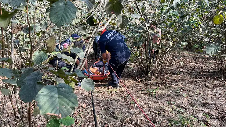 Yamaçta hayat kurtarma operasyonu