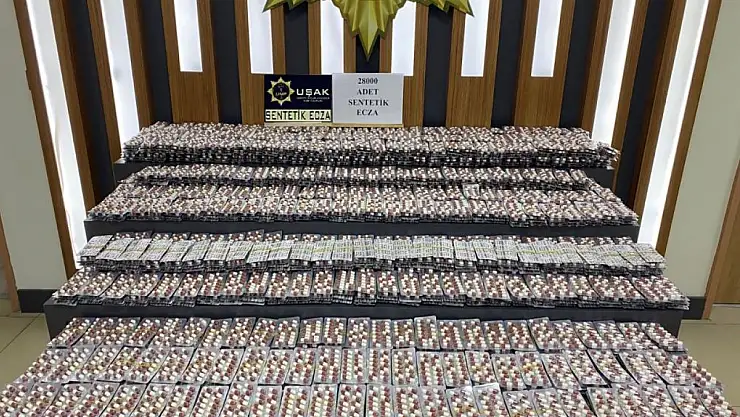 Yolcu otobüsünde sentetik ecza ele geçirildi