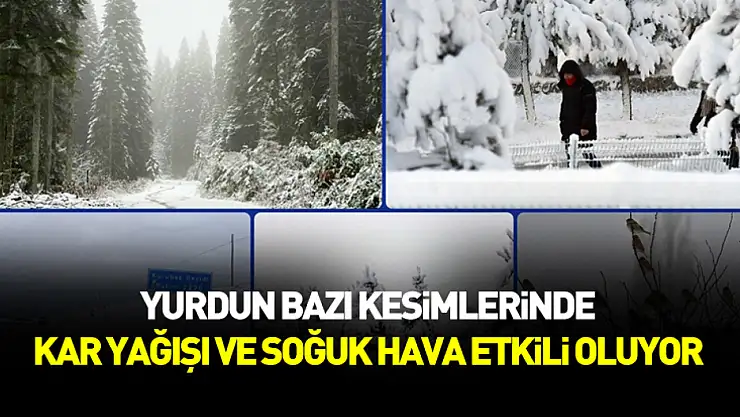 Yurdun bazı kesimlerinde kar yağışı ve soğuk hava etkili oluyor