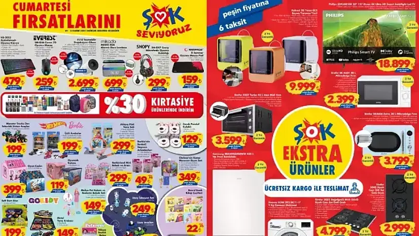 12 Kasım ŞOK aktüel kataloğu! Buharlı temizlik makinesi ŞOK'ta!