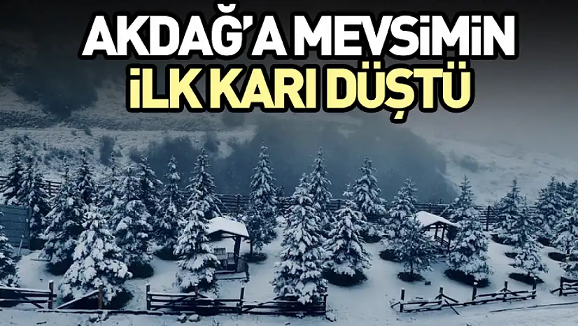 Akdağ merkezinin ilk karı düştü