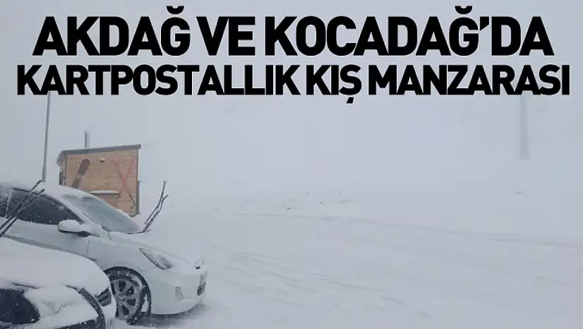 Akdağ ve Kocadağ'da Kartpostallık Kış Manzarası