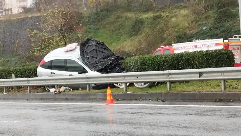 Görele'de korkutan trafik kazası