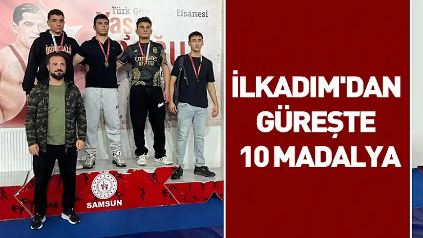 İlkadım'dan güreşte 10 madalya