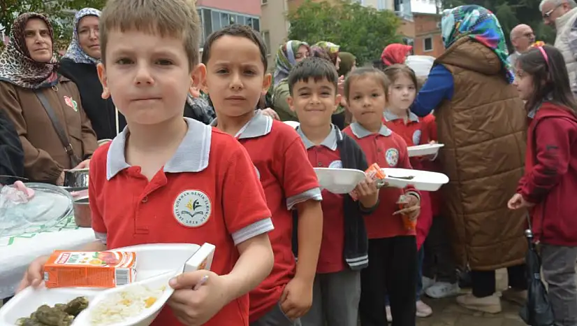 İlkokul öğrencilerinden Gazze'ye yardım eli