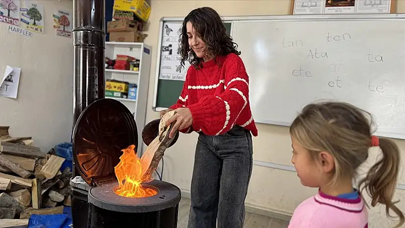 Kentten Köye Gitti, Bir Okulun Kalbi Oldu