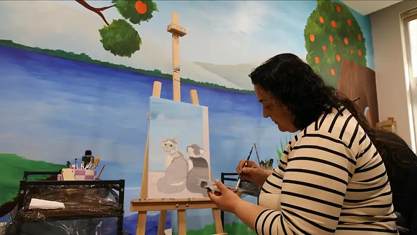 Sanat atölyeleri hastaların hayatını değiştiriyor
