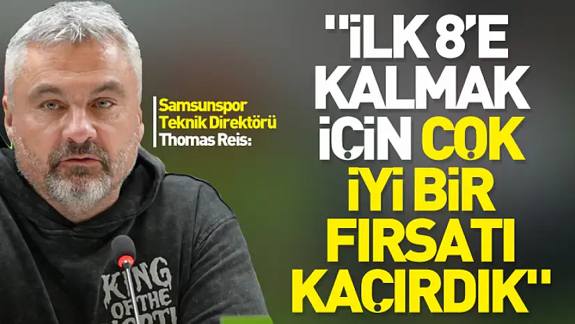 Thomas Reis'ten maç sonrası açıklama: