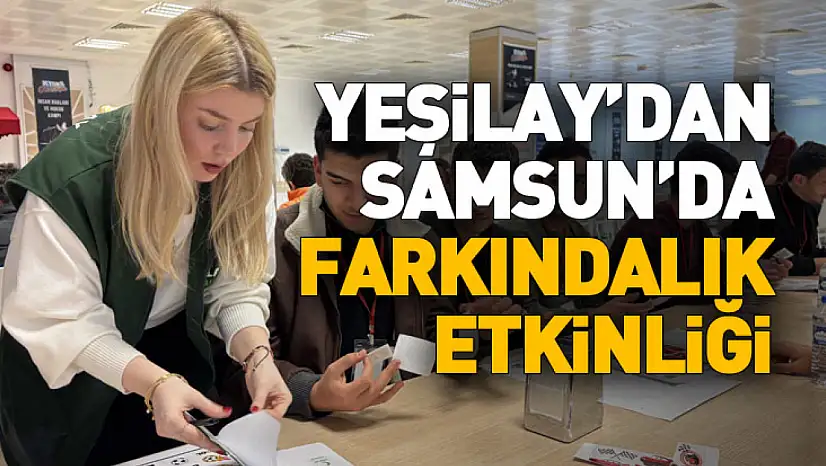 Yeşilay'dan Samsun'da farkındalık etkinliği