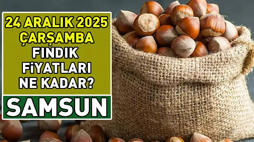 24 Aralık 2025 Samsun fındık fiyatları ne kadar?