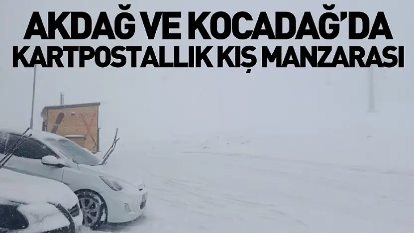 Akdağ ve Kocadağ'da Kartpostallık Kış Manzarası