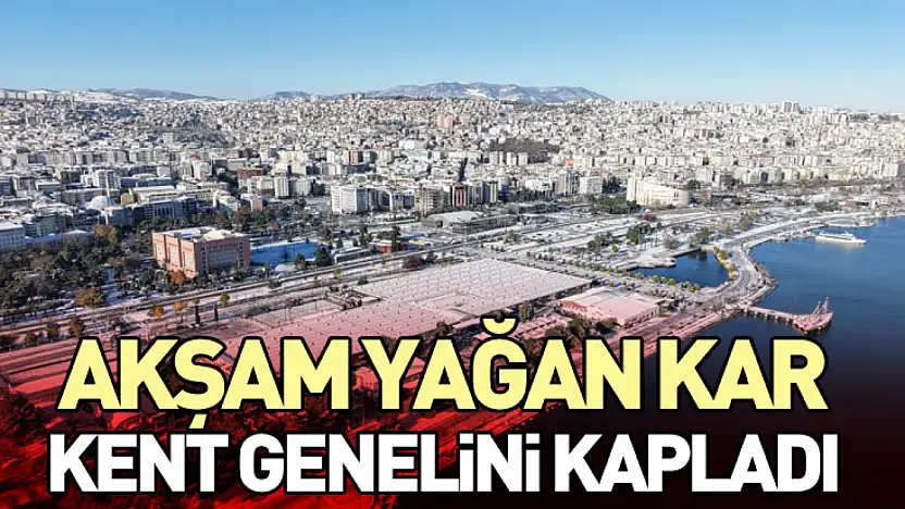Akşam Yağan Kar Kent Genelini Kapladı