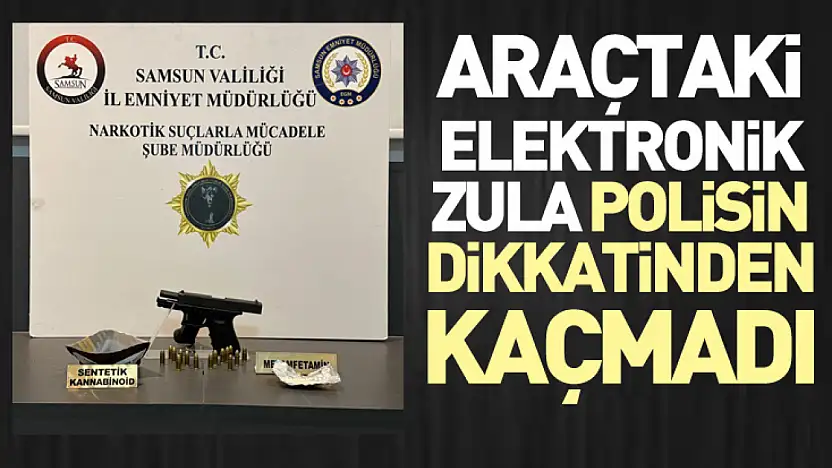 Araçtaki Elektronik Zula Polisin Dikkatinden Kaçmadı