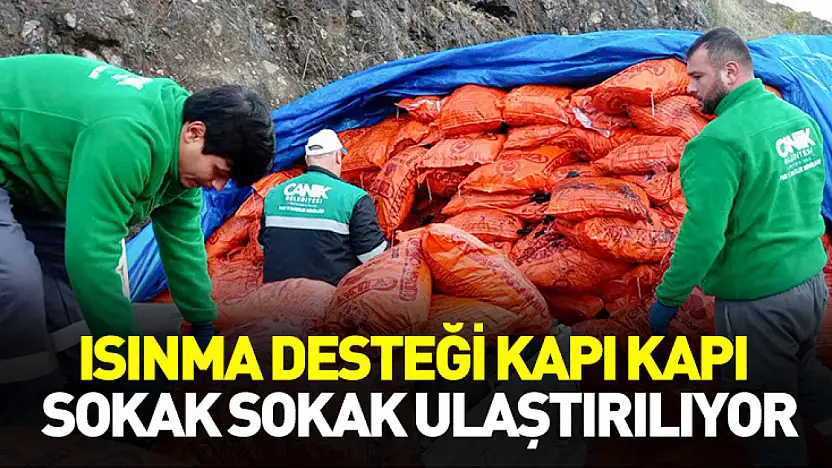 Canik'te ısınma desteği kapı kapı sokak sokak ulaştırılıyor