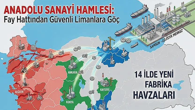 Fay Hattından Kaçış Başladı: Samsun Dahil 14 İl Sanayiyle Ayağa Kalkıyor!