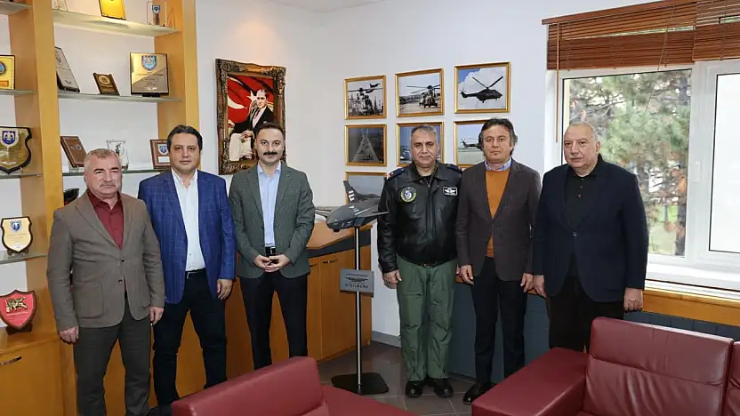 Havza Kaymakamı Ayvat'tan 5. Ana Jet Üs Komutanlığına taziye ziyareti