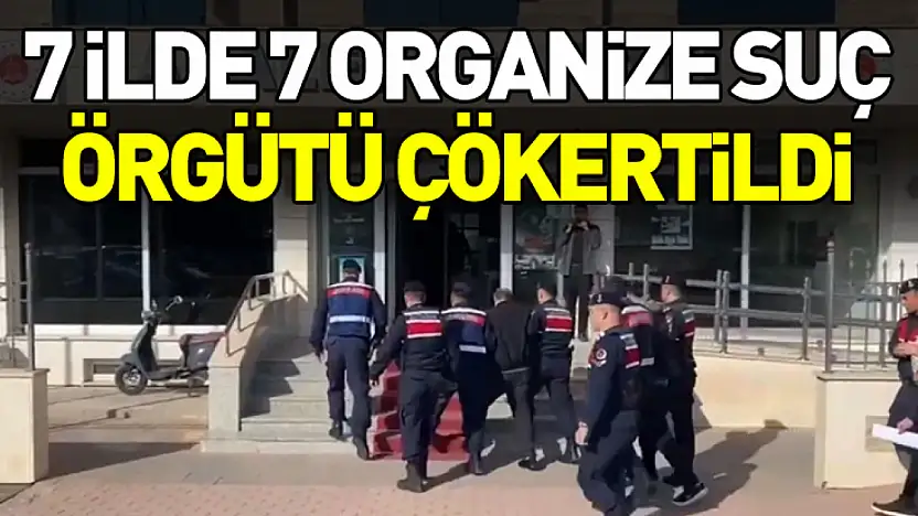 İçişleri Bakanı Ali Yerlikaya Duyurdu: 7 İlde 7 Organize Suç Örgütü Çökertildi