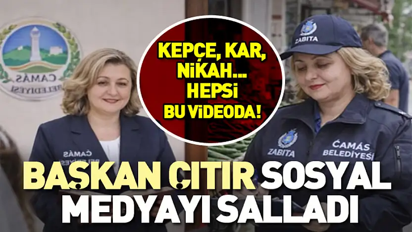 Kepçe, Kar, Nikâh… Hepsi bu videoda! Başkan Çıtır sosyal medyayı salladı