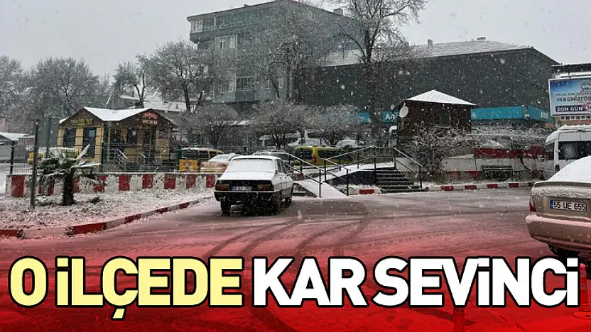 O İlçede Kar Sevinci