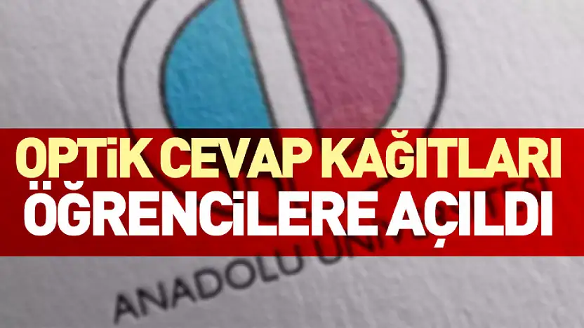 Optik Cevap Kağıtları Öğrencilere Açıldı